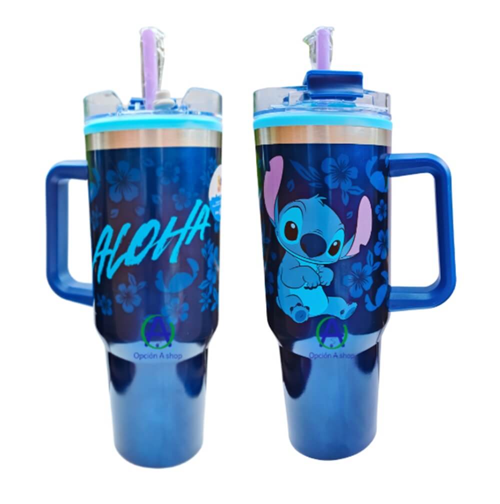 Termo Doble Pared Stitch Aloha