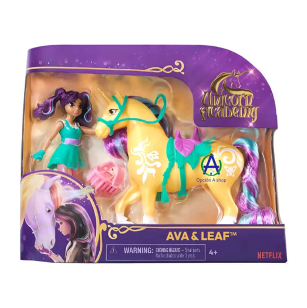 Ava Y Leaf Muñeca Con Unicornio