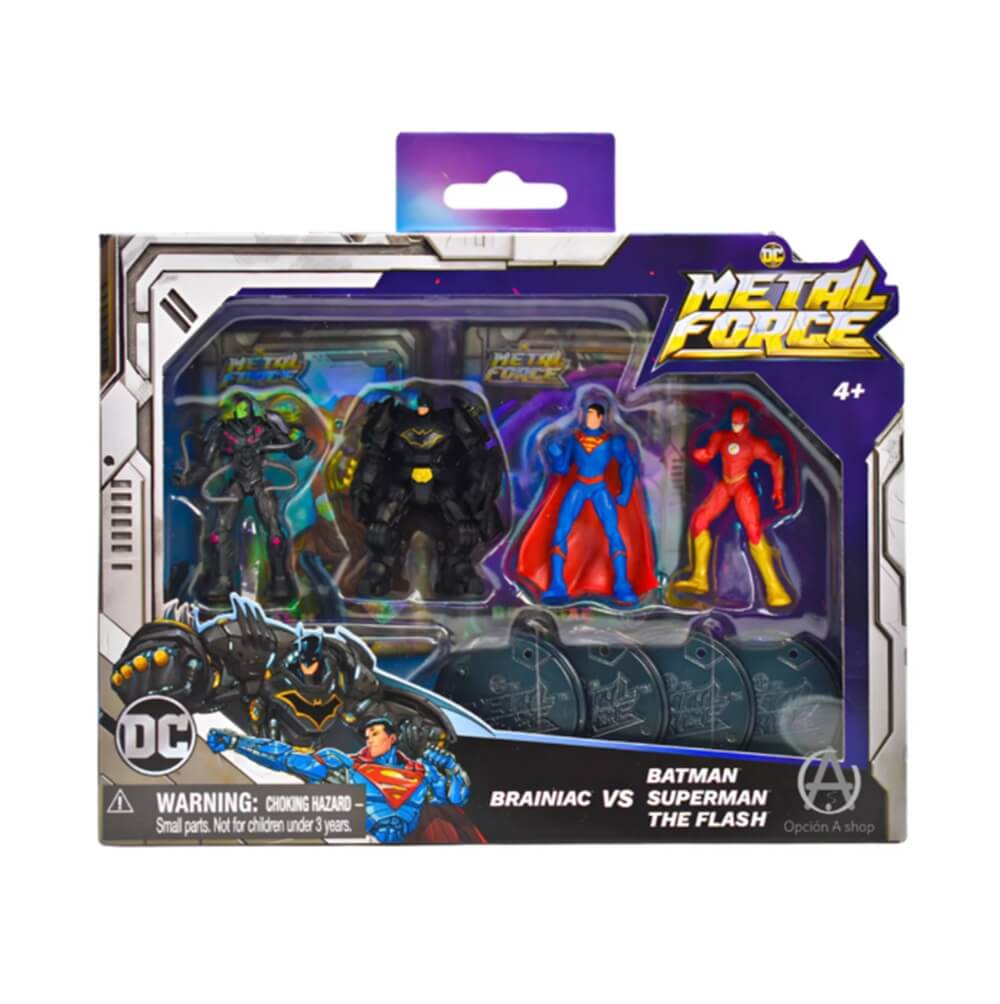Brainiac Vs Batman Superman Flash Metal Force