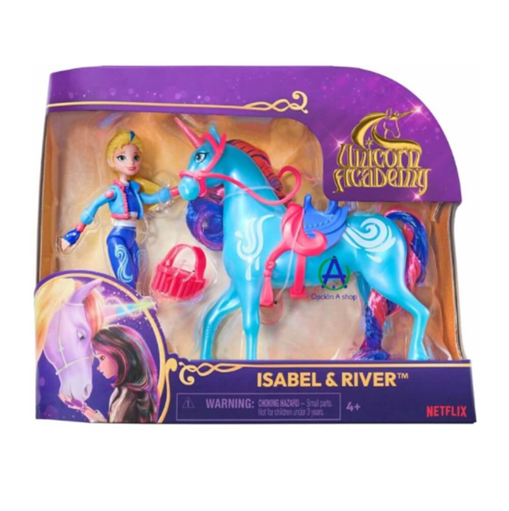 Isabel Y River Muñeca Con Unicornio