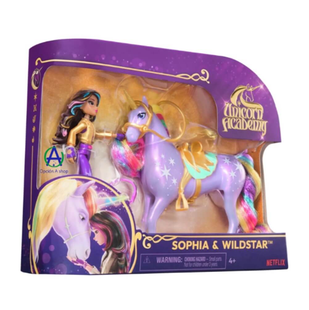 Sophia Y Wildstar Muñeca Con Unicornio