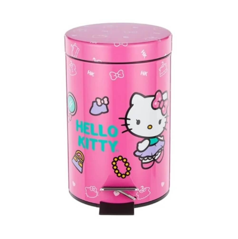 Bote De Basura Hello Kitty Aluminio