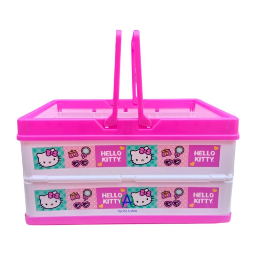 Canasta Plegable Hello Kitty